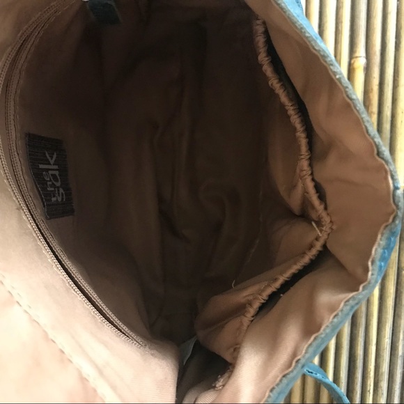 The Sak Teal Leather Crossbody Purse Medium Bag - Picture 6 of 8